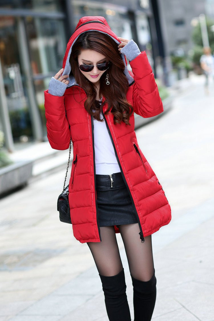 Wadded Jacket Female Women's Jacket Down Cotton Jacket Slim Parkas Ladies Coat Plus Size M-XXXL B020