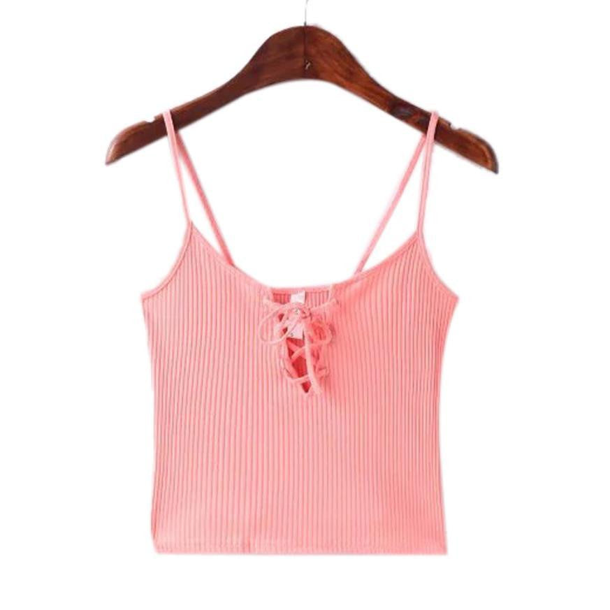 women crop top Ladies club top Solid Multicolor Bodycon Cotton Tank Top Women Vest Tops