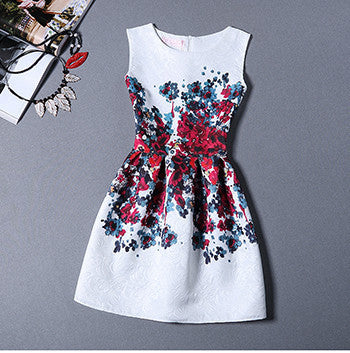 Online discount shop Australia - Fashion Bottoming Dress Summer Style New Women Dress Vintage Printing Sexy Party Dresses vestidos Leisure Plus Size Summer Dress