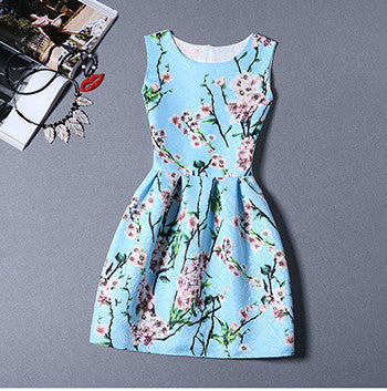 Online discount shop Australia - Fashion Bottoming Dress Summer Style New Women Dress Vintage Printing Sexy Party Dresses vestidos Leisure Plus Size Summer Dress