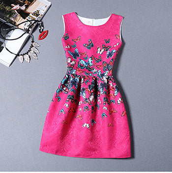 Online discount shop Australia - Fashion Bottoming Dress Summer Style New Women Dress Vintage Printing Sexy Party Dresses vestidos Leisure Plus Size Summer Dress