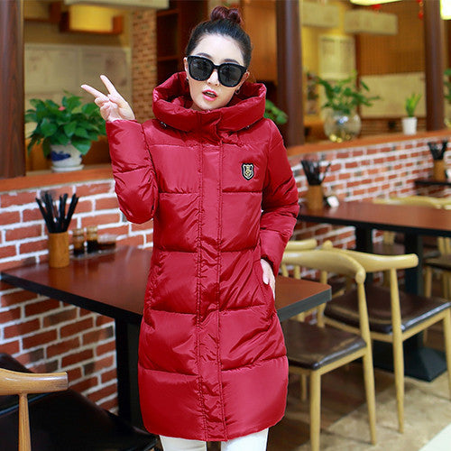 Women Long Warm Cultivate One's Morality Upset Down Jacket Have Big Yards Fashion Coat Female Padded Parka