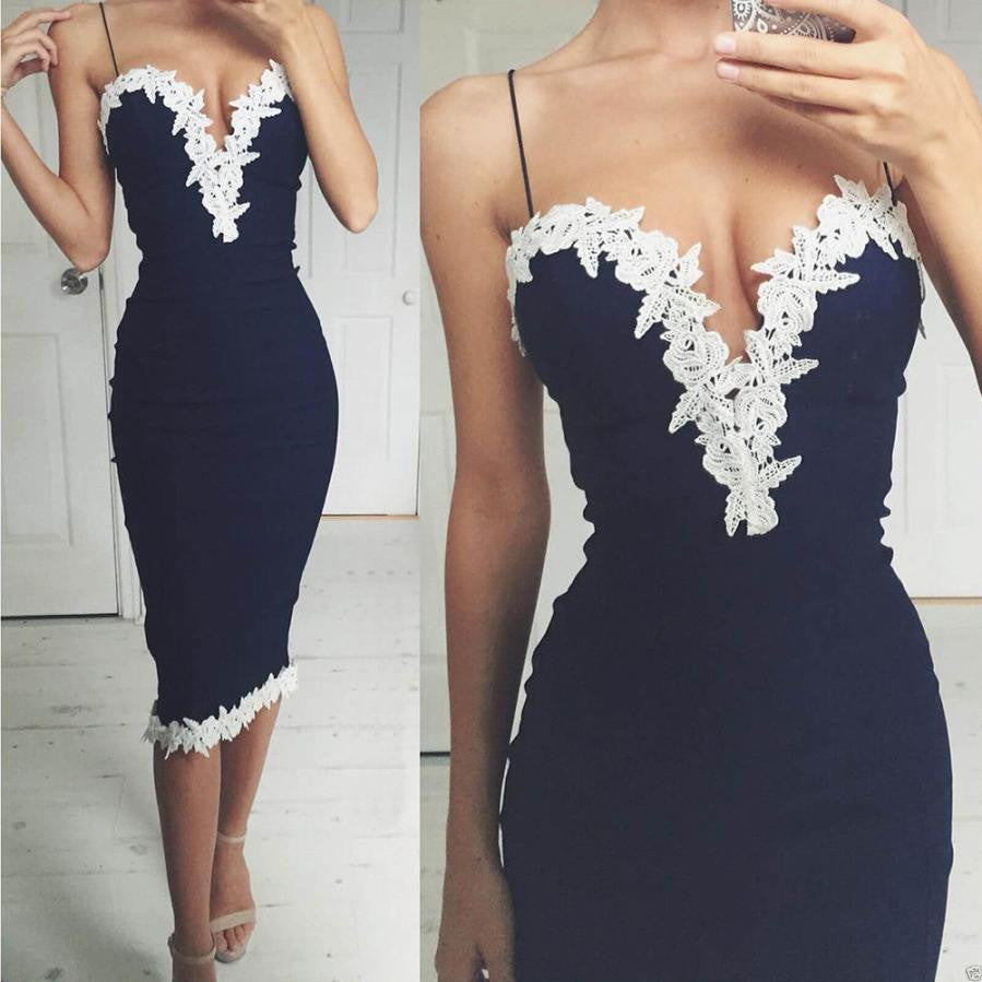 Online discount shop Australia - Lace Dress Womens Bodycon Dress V Neck Floral Lace Vestidos Ladies Sexy Dresses Party Night Club Dress #2415