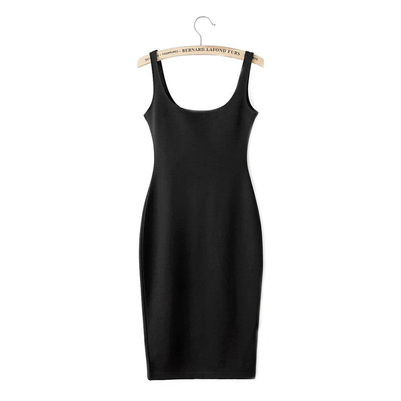 Online discount shop Australia - 7 Colour Women Simple Casual Dress Simple Brand Designer Sleeveless American Apparel Summer Style dresses Tango Vestidos Z1066