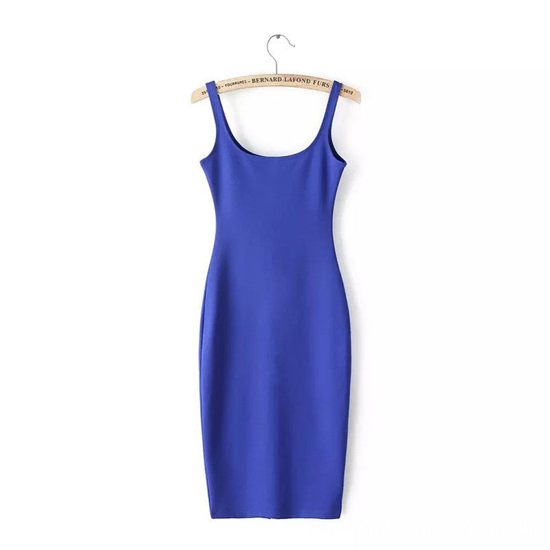 Online discount shop Australia - 7 Colour Women Simple Casual Dress Simple Brand Designer Sleeveless American Apparel Summer Style dresses Tango Vestidos Z1066