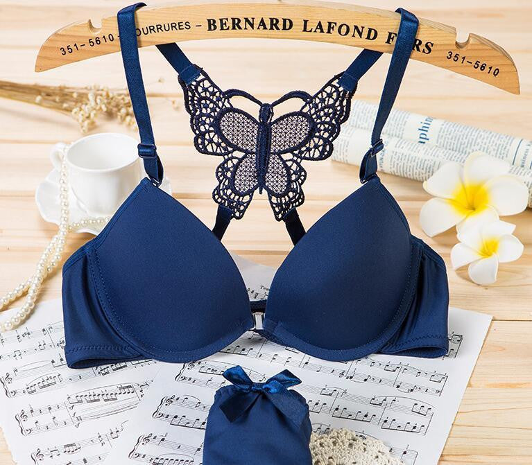 Lingerie Bra Set Anterior Cingulate Lace Women Bra Set Seamless Push Up Bra And Panty Sets Underwear Set