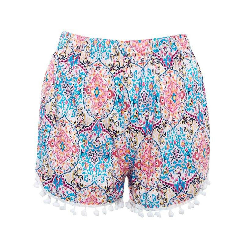 Shorts ly Design Women Lady Printed High Waist Shorts LKT