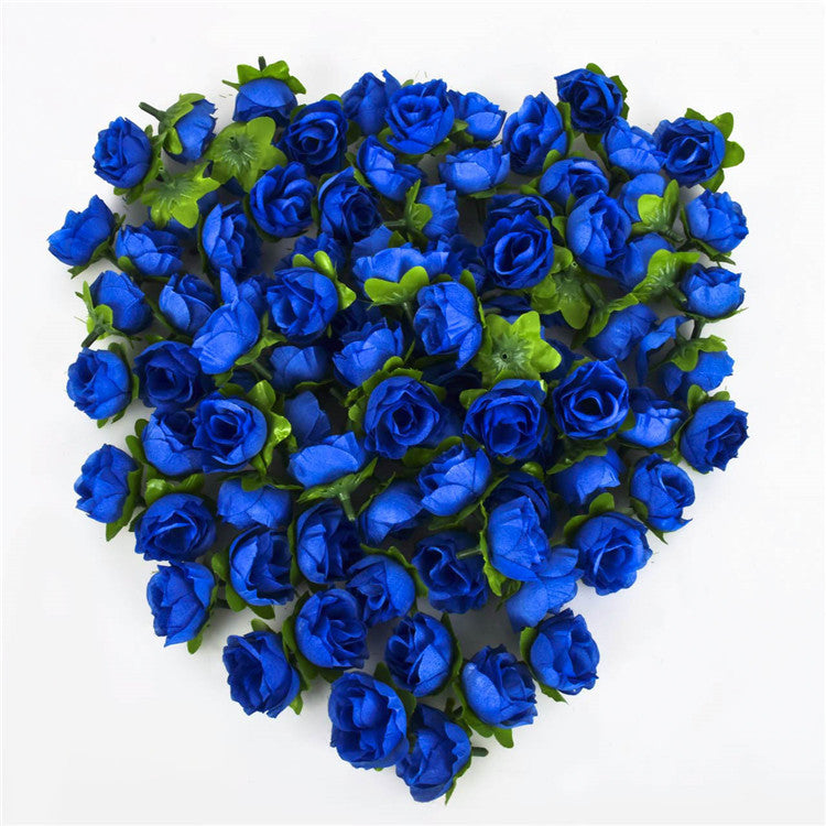 Online discount shop Australia - 100pcs/a set Rose Artificial Silk Flower Heads Wedding decoration Craft optional color