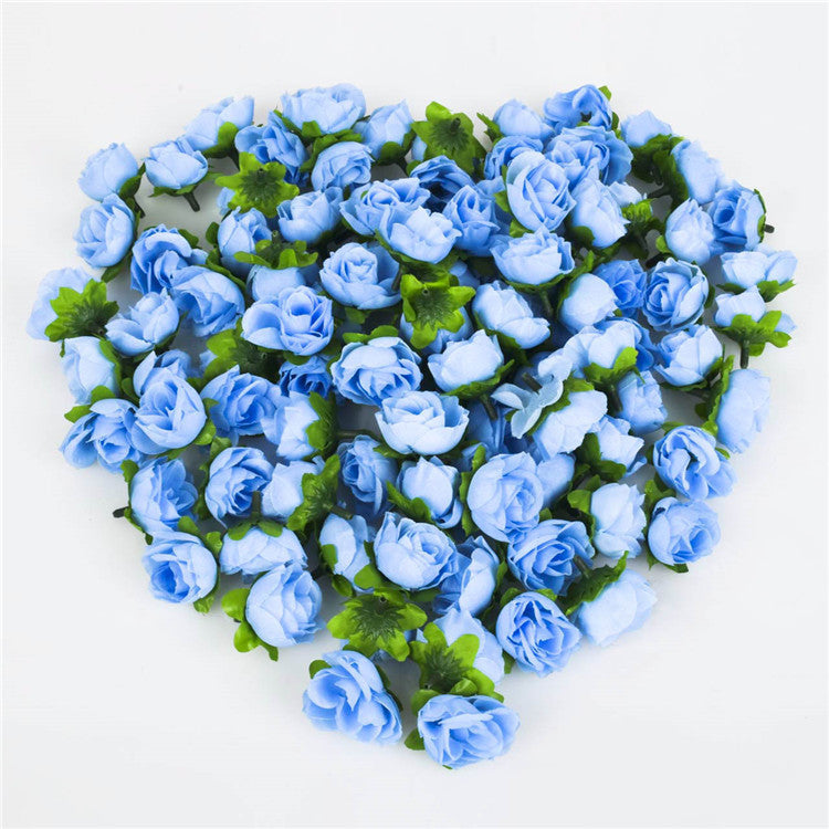 Online discount shop Australia - 100pcs/a set Rose Artificial Silk Flower Heads Wedding decoration Craft optional color