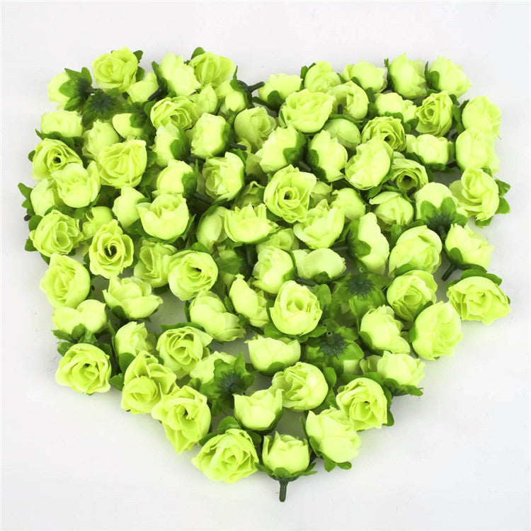 Online discount shop Australia - 100pcs/a set Rose Artificial Silk Flower Heads Wedding decoration Craft optional color