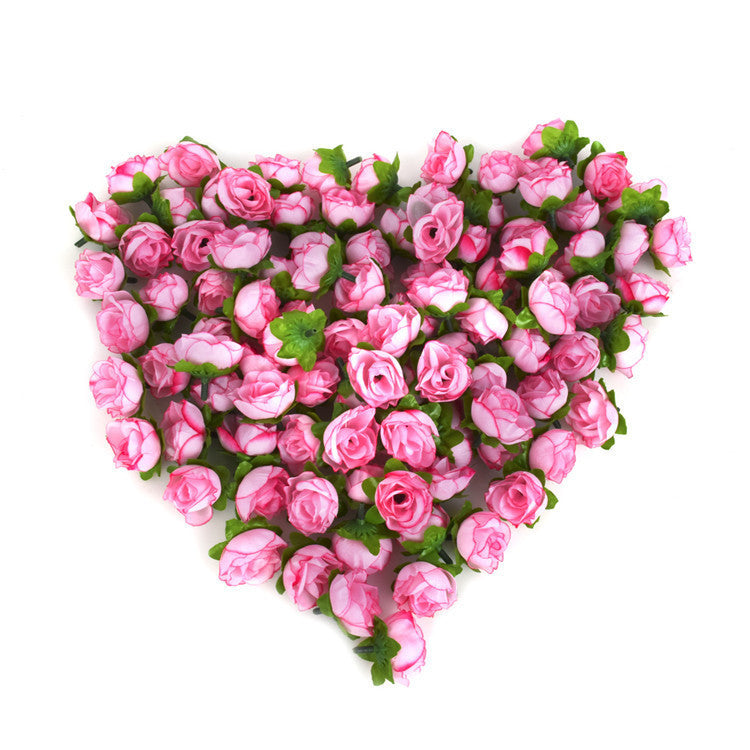 Online discount shop Australia - 100pcs/a set Rose Artificial Silk Flower Heads Wedding decoration Craft optional color