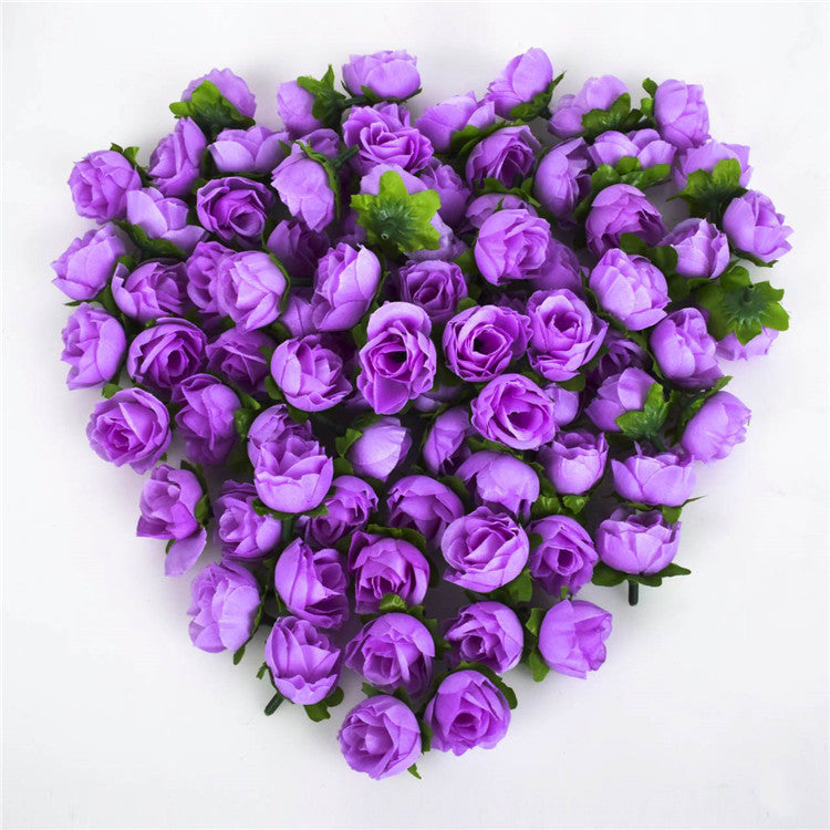 Online discount shop Australia - 100pcs/a set Rose Artificial Silk Flower Heads Wedding decoration Craft optional color