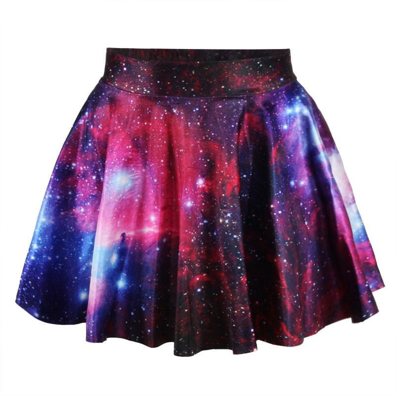 er Fashion Women's Clothing Casual High Waist emoji Print Skirt Female