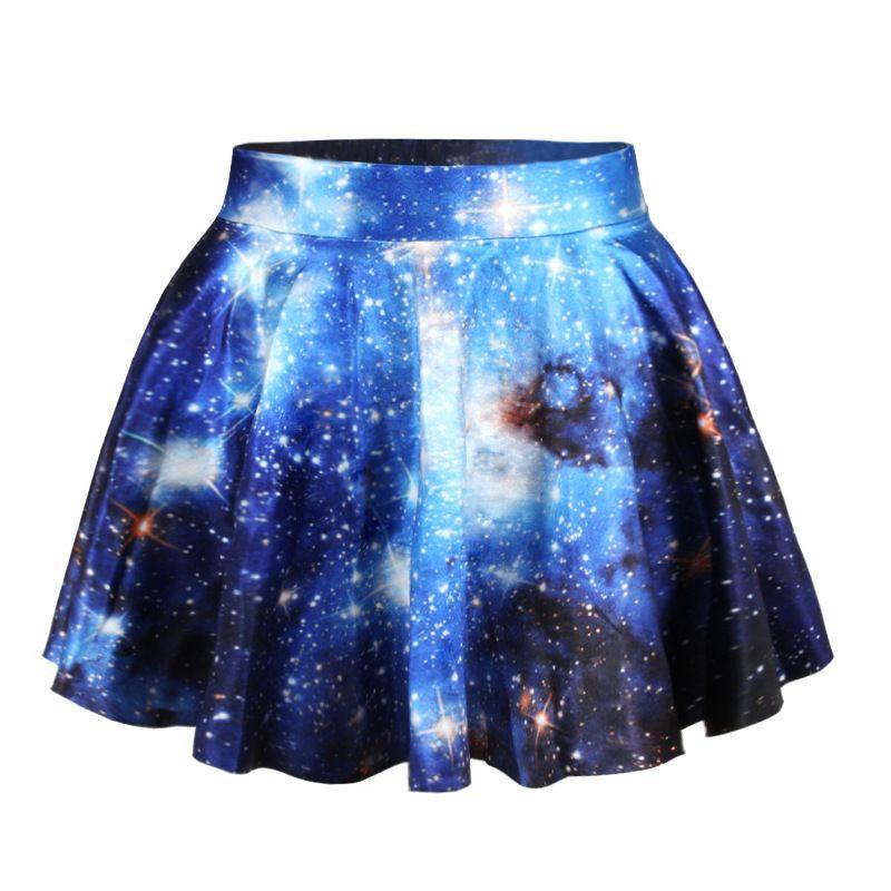 er Fashion Women's Clothing Casual High Waist emoji Print Skirt Female