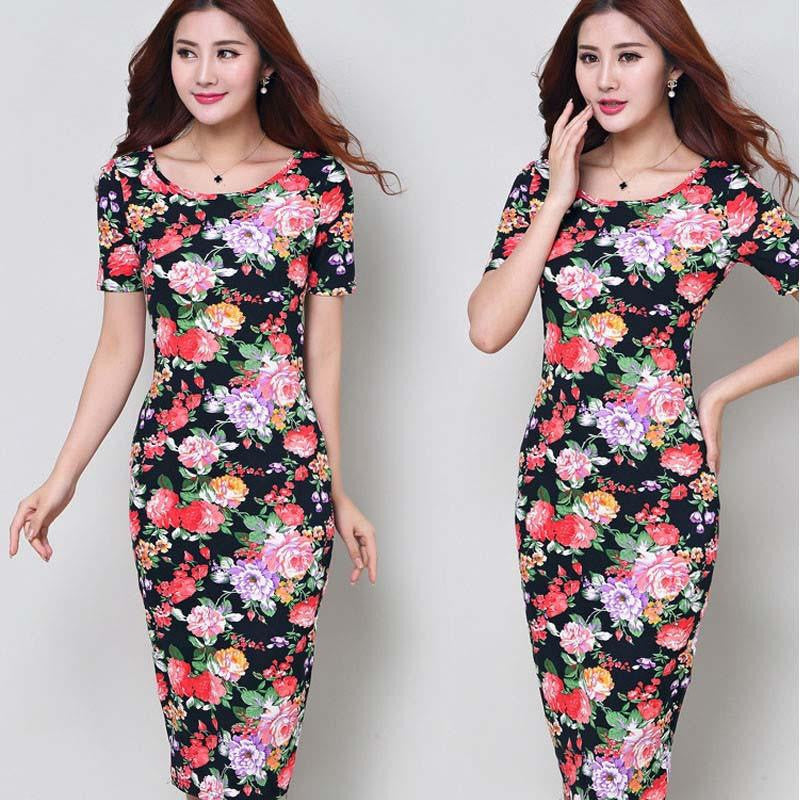 Women Slim Painted Bodycon Party Clubwear woman clothing Elegant Noble summer Dress #LYW