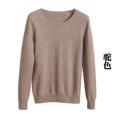 women's Sweater Wool Sweater Female round neck pullover Knit Sweater