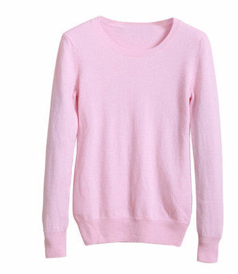 women's Sweater Wool Sweater Female round neck pullover Knit Sweater