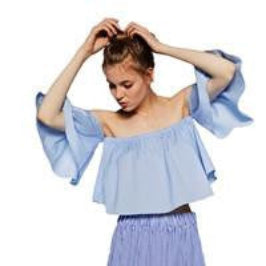 Women Blouses Solid casual Flare off shoulder Sleeve Strapless Tops plus size Blouse