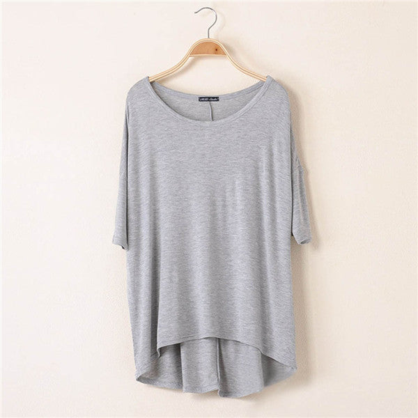 Online discount shop Australia - Cotton Casual Women Oversized Batwing Short Sleeve T-shirts Loose Tops Tee 16 Colors