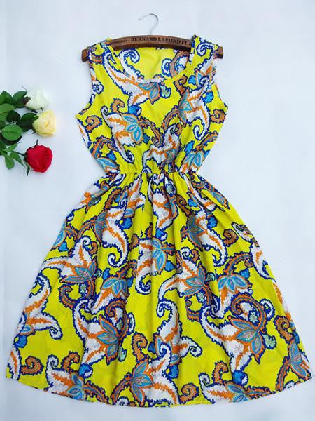 women European style plus size Fashion party Vest dress sexy Flower prints Slim Mini Dress Spring summer dresses