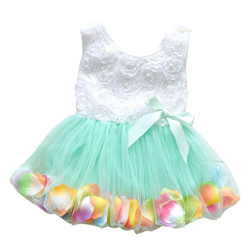 Online discount shop Australia - Kid Girls Princess Toddler Baby Party Tutu Lace Bow Flower Dresses Clothes