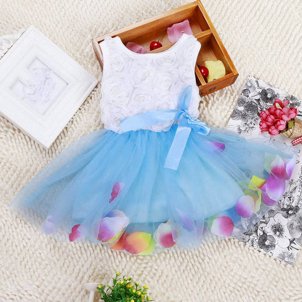 Online discount shop Australia - Kid Girls Princess Toddler Baby Party Tutu Lace Bow Flower Dresses Clothes