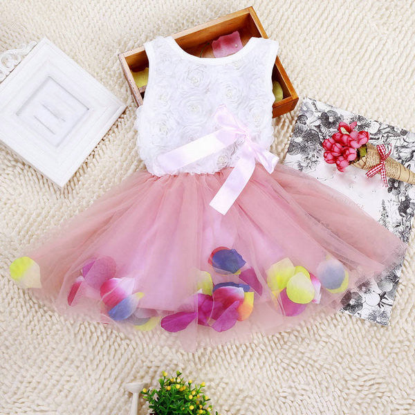 Online discount shop Australia - Kid Girls Princess Toddler Baby Party Tutu Lace Bow Flower Dresses Clothes