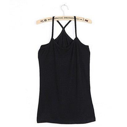 Online discount shop Australia - Cotton slim Y style spaghetti strap basice shirt 10 color for choose women's vest /cotton top tank camis