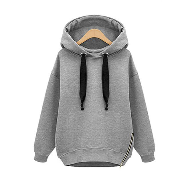 Online discount shop Australia - High Quality New Women Cotton Loose Hooded Jacket Thicken Velvet Long Sleeve Sweatshirt Fashion Style Hoodies M-4XL