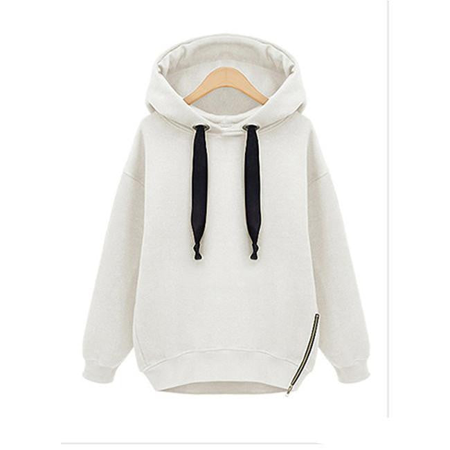 Online discount shop Australia - High Quality New Women Cotton Loose Hooded Jacket Thicken Velvet Long Sleeve Sweatshirt Fashion Style Hoodies M-4XL