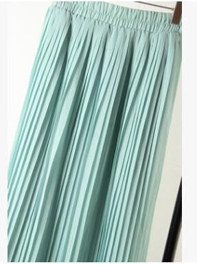 women's bohemian chiffon pleated bust skirts woman casual beach skirt 7 colors