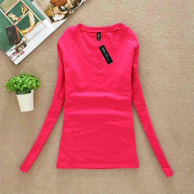 Women Blouse Plus Size Long Sleeve Blouses Shirts Fashion Woman Casual V-neck Clothing Tops