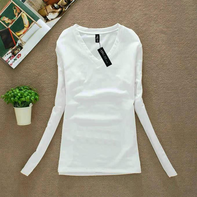 Women Blouse Plus Size Long Sleeve Blouses Shirts Fashion Woman Casual V-neck Clothing Tops