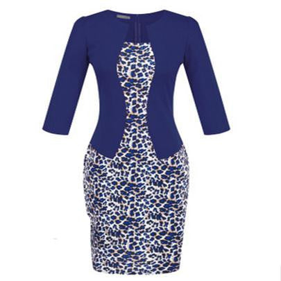 Online discount shop Australia - Autumn dress women bodycon dress fall office dresses for women clothes vetement femme vestidos flores ropa oficina vestido S122