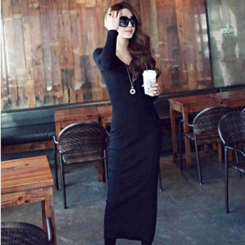 Women Elegant Dress Fashion Basic Women Clothing Plus Size S-5XL