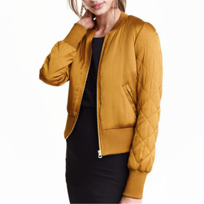 Online discount shop Australia - Fall Warm Women Basic Coats Jackets Stand Collar Bomber Short Coat Casual Outerwear Plus Size chaquetas