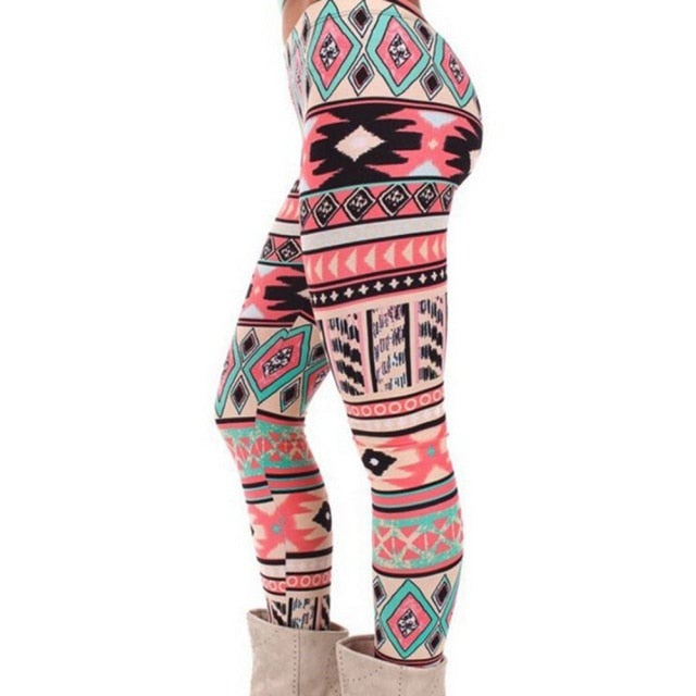 Leggings Pants Print High Waist Leggings Happy Christmas Party Long Pants Xmas Trousers-Dollar Bargains Online Shopping Australia