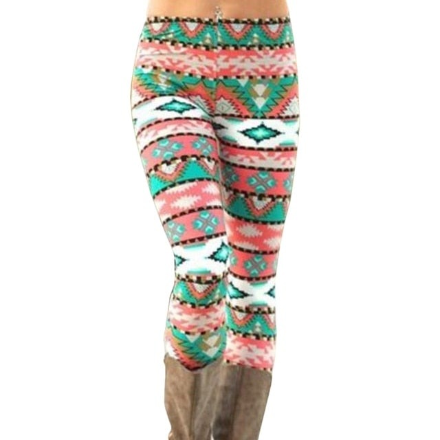 Leggings Pants Print High Waist Leggings Happy Christmas Party Long Pants Xmas Trousers-Dollar Bargains Online Shopping Australia