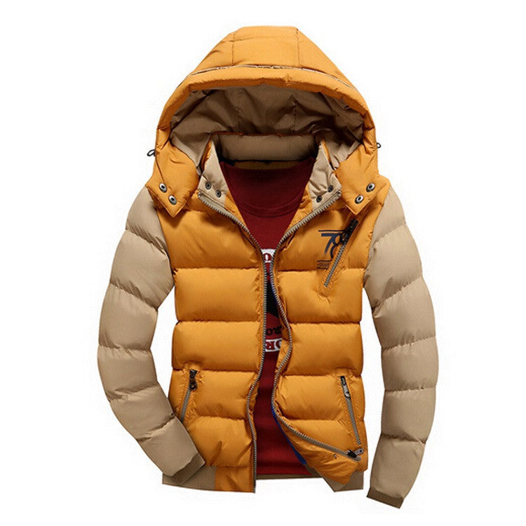 Plus Size M- 4XL Men's Thick Hooded Parkas Men Thermal Warm Casual Jackets,Fashion Brand Clothing SA076