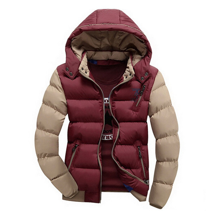 Plus Size M- 4XL Men's Thick Hooded Parkas Men Thermal Warm Casual Jackets,Fashion Brand Clothing SA076