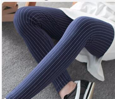 Plus Size Casual Women Pencil Pants Elastic Slim Harem Capris Black White Stripe Leggings Trousers Plus Size Women Pants