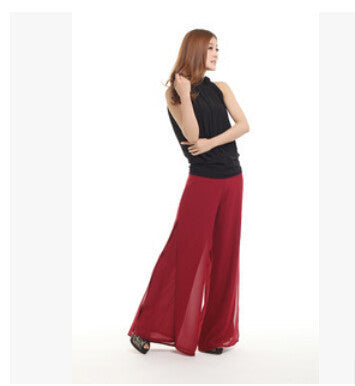 Pantalon Femme Casual Capris Super Drape Chiffon Pants Wide Leg Casual Pants Female Trousers Women Pants Plus Size