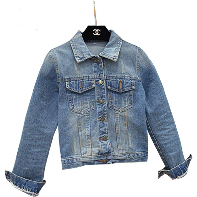 Ladies Denim Jackets Outerwear Jeans Coat Classical Jackets Women Fashion Jeans Coats Rivets Female Jackets