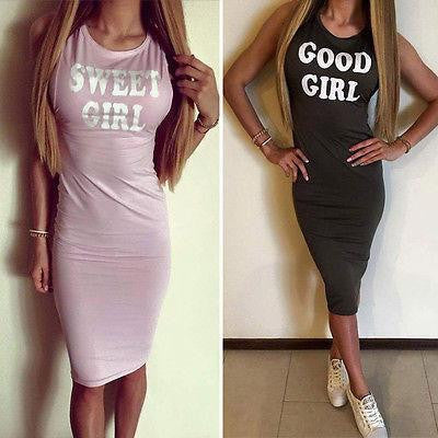 Womens Summer Bandage Bodycon Fashion Club Bandage Dress Sleeveless Slim Bodycon Dress Women Evening Party Dress