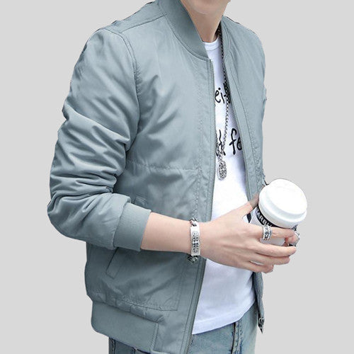 Online discount shop Australia - Men's Jacket Fashion Long Sleeve Male Coats Slim Fit Solid Casual