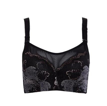 Underwear Woman Push up Bra set flowers sexy lace bra big Large Size 44 C D Cup plus size bras for women