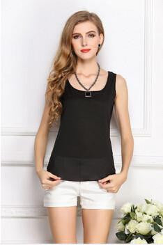 Online discount shop Australia - Fashion  Style Women Clothes Fitness Tank Top Cropped Chiffon Sleeveless Causal T Shirt Women Vest Crop Tops 16 color