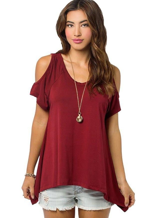 shirt women off shoulder top fashion clothing social tops