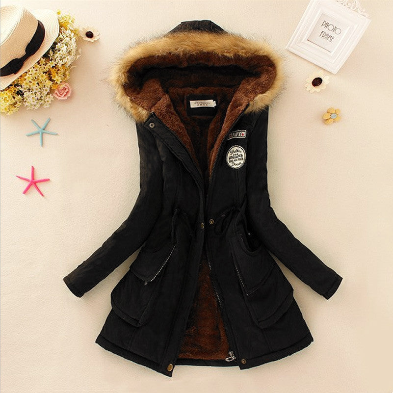 Online discount shop Australia - Jacket Women Faux Fur Collar Womens Coats Long Down Parka Hoodies Parkas Warmer Classical Jackets