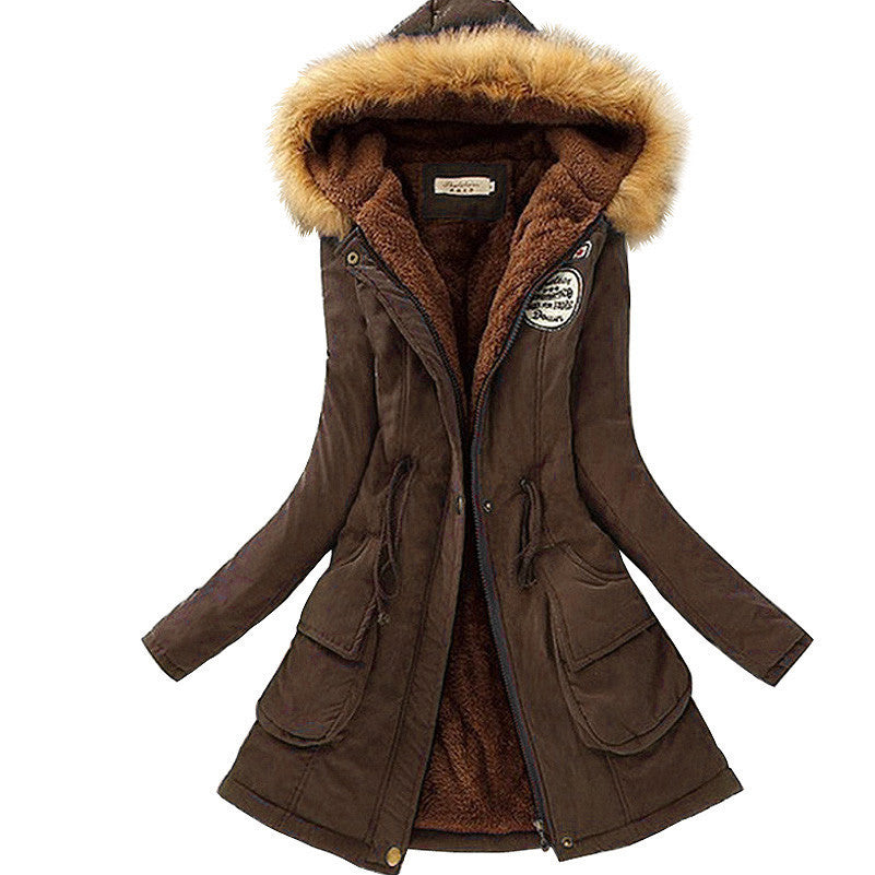 Online discount shop Australia - Jacket Women Faux Fur Collar Womens Coats Long Down Parka Hoodies Parkas Warmer Classical Jackets